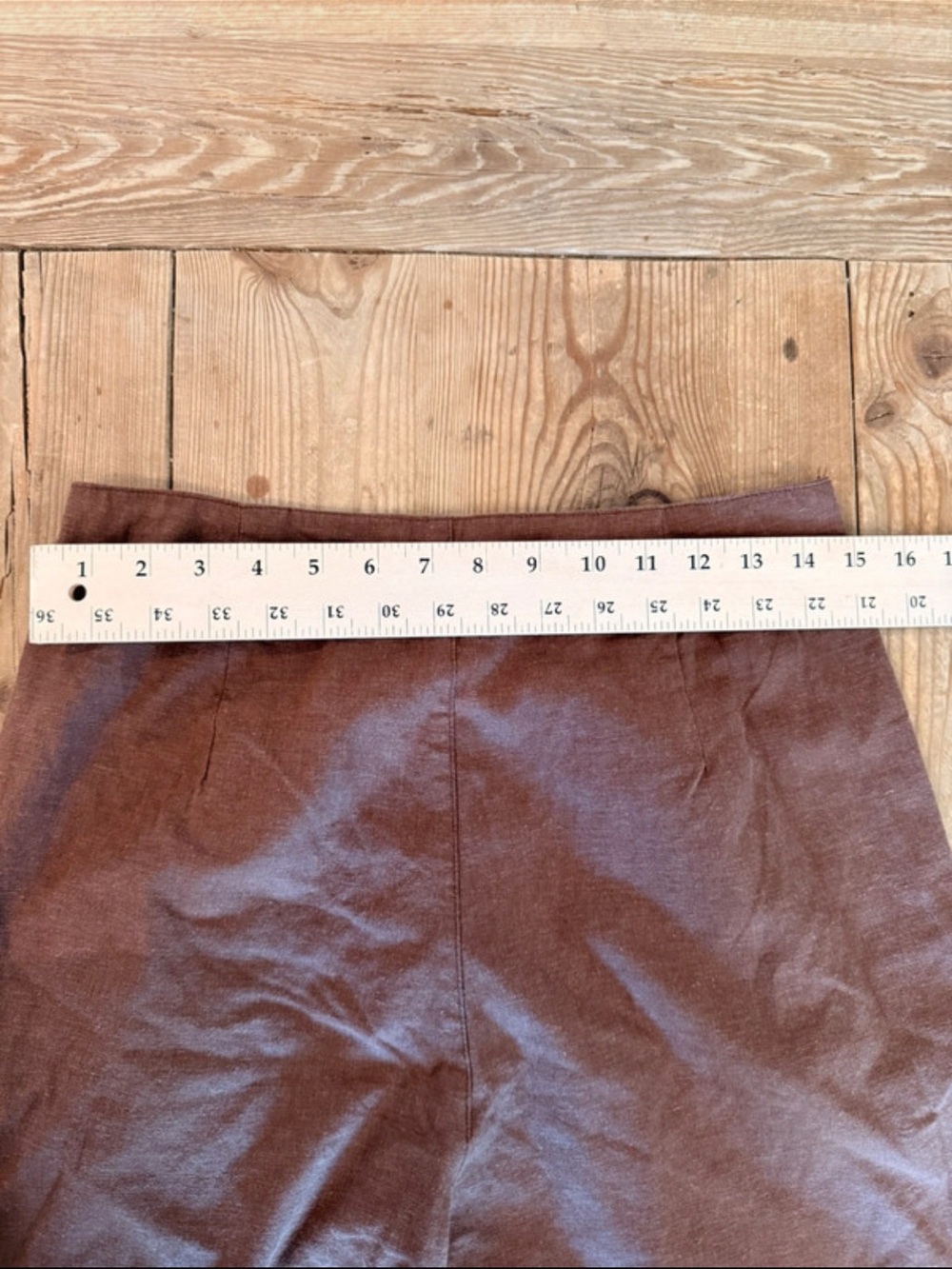 Marine Layer Brown Wide-Leg Trousers with Pleats - Picture 10 of 10